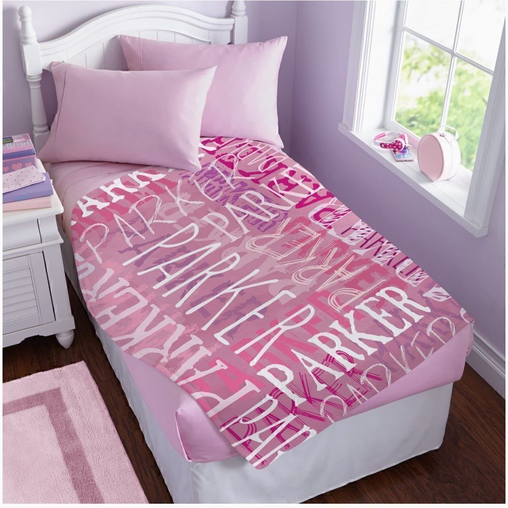 Custom Blanket Personalized Name AVERY Blanket Large  50"x60" Flannel Throw